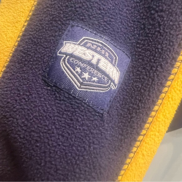 NHL St.Louis Blues Quarter Zip Size 2XL (No Tag) Logo Blue Yellow Fleece Pockets - Picture 4 of 11